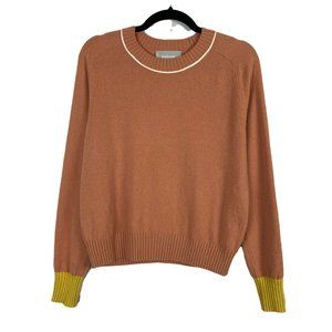 Everlane Sweater Cashmere Wool Blend Crew Neck Orange Size Medium